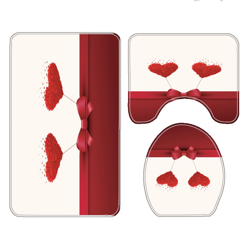 1 ensemble de tapis de douche à motif de fleurs, tapis antidérapants pour salle de bain, toilettes, bain: 7