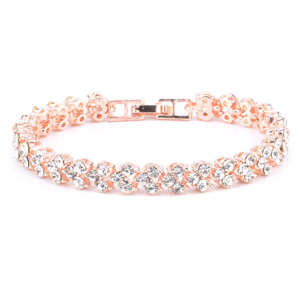 armbänder Römischen Stil Frau Kristall Armbänder Armbänder Für Frauen Perle Diy Schmuck: Rose Gold