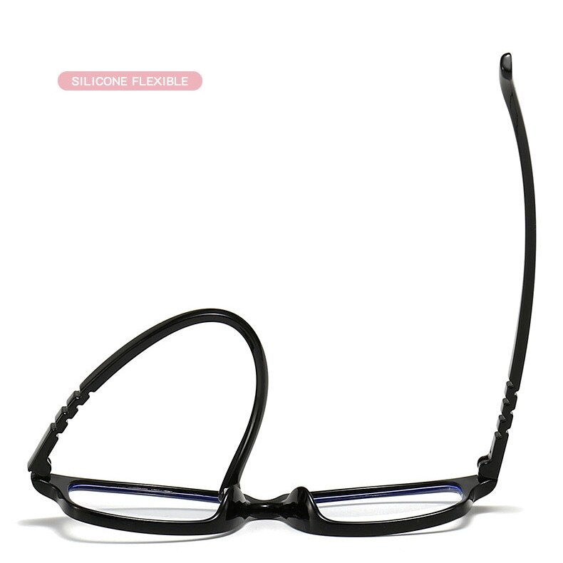 Gafas de luz azul para ordenador para niños Filtro de protección para ojos, marco Rectangular, bloqueador de rayos UV, lente de lectura falsa para juegos