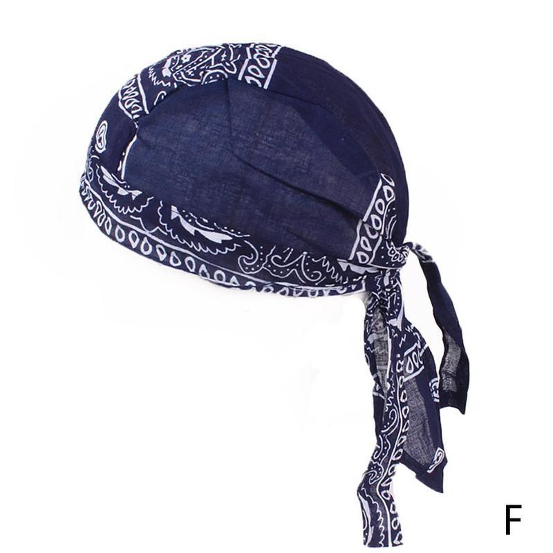 Bomuld hip hop balaclava hat pandebånd til mænd kvinder maske trend udendørs motorcykel headwrap hatte dans  a7 d 0: F