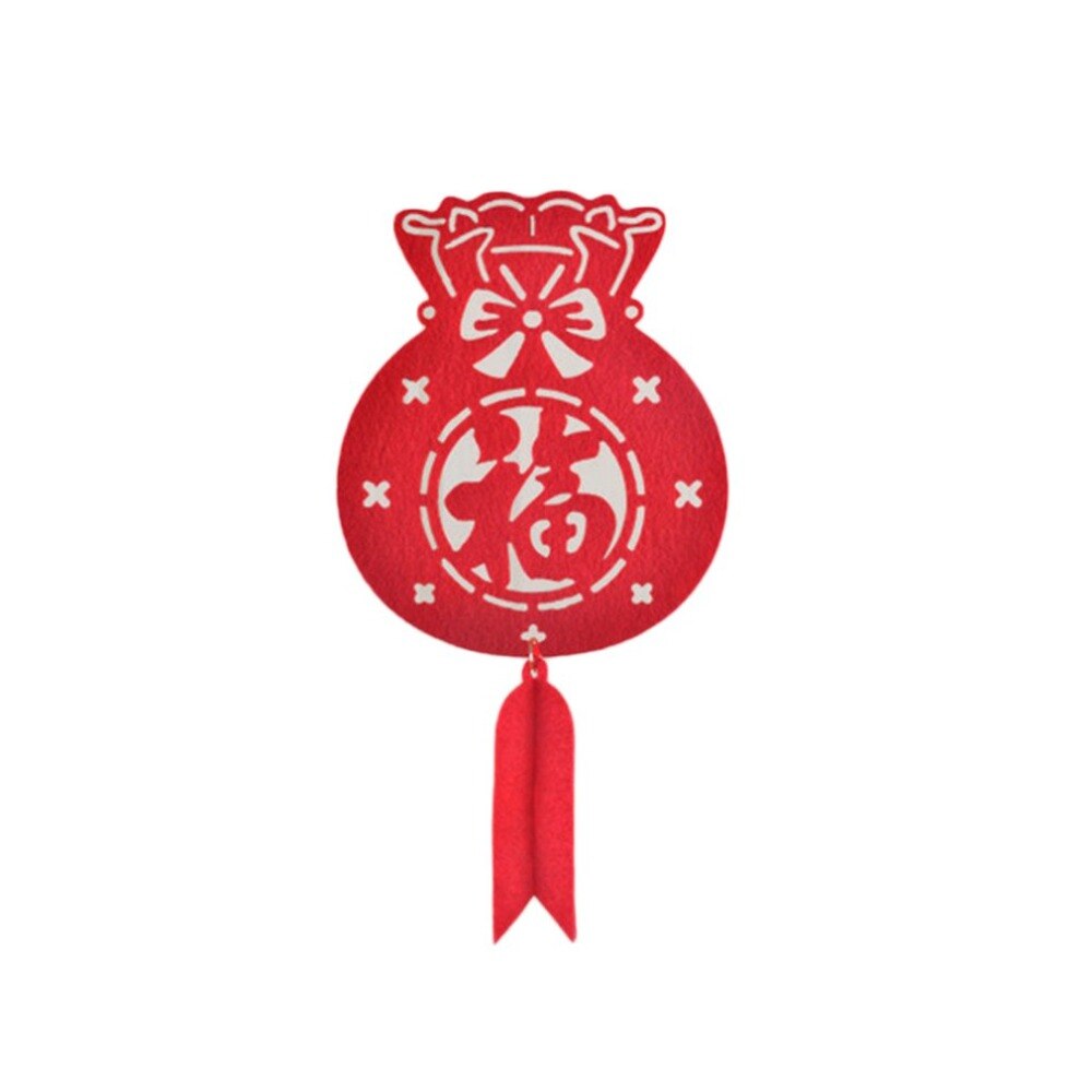 Bright Red Spring Festival String Banner Garland Bunting Flags Chinese Happy Year Supplies Shop Window Home Decoration