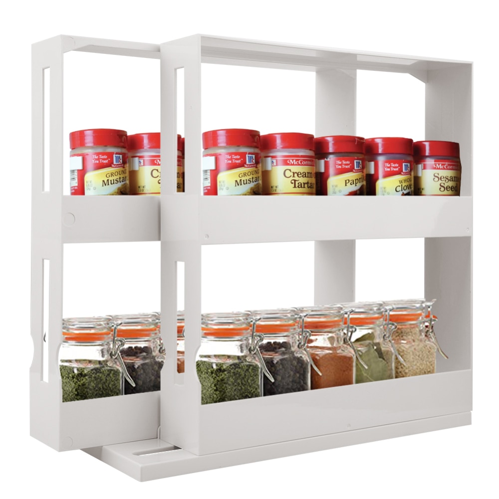 Multifunctional Rotating Spice Rack Organizer Kitchen Cabinet Cupboard Organizer Swivel Rack Storage Shelf