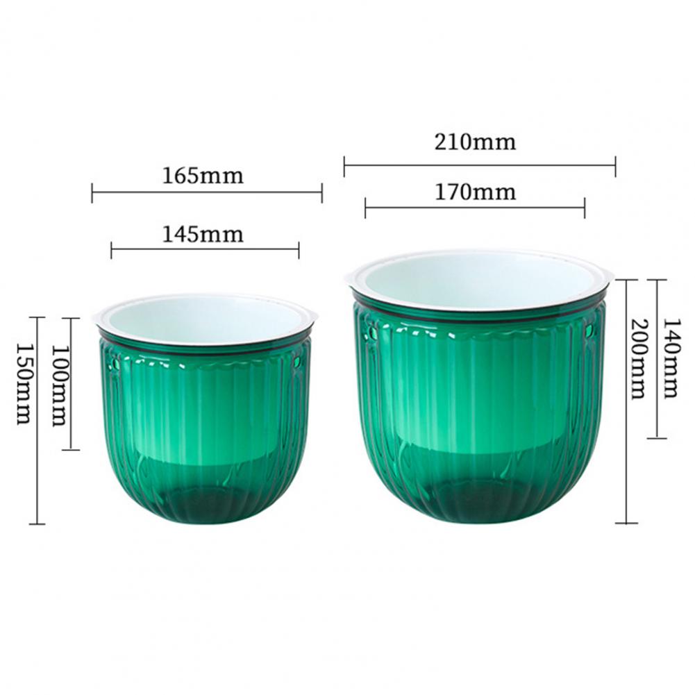 Praktische hangende bloemenemmer, gemakkelijk bij te vullen, transparante plastic bloempot, decoratief