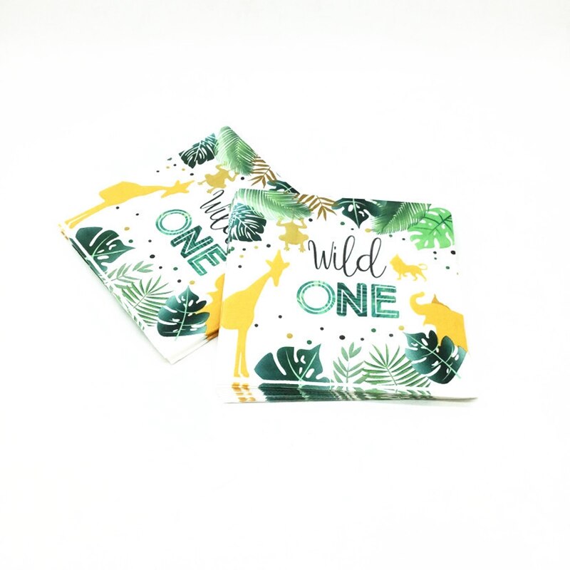 Wild Party WILD ONE Birthday Party Themed Cutlery Set Paper Plates &amp; Cups