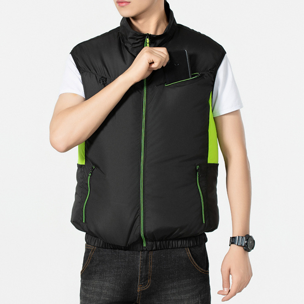 Koelvest Ijsventilator Vest 3 Versnellingen Usb Hittebestendige Airconditioner Kleding Ademende Draagbare Koelventilator Vest Voor Kamperen