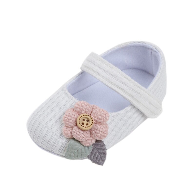 Baby Meisje Eerste Wandelaars Zachte Zool Bloemen Decor Anti-slip Baby Meisje Katoen Sandalen Casual Schoenen Peuter Peuter Schoenen: W / S