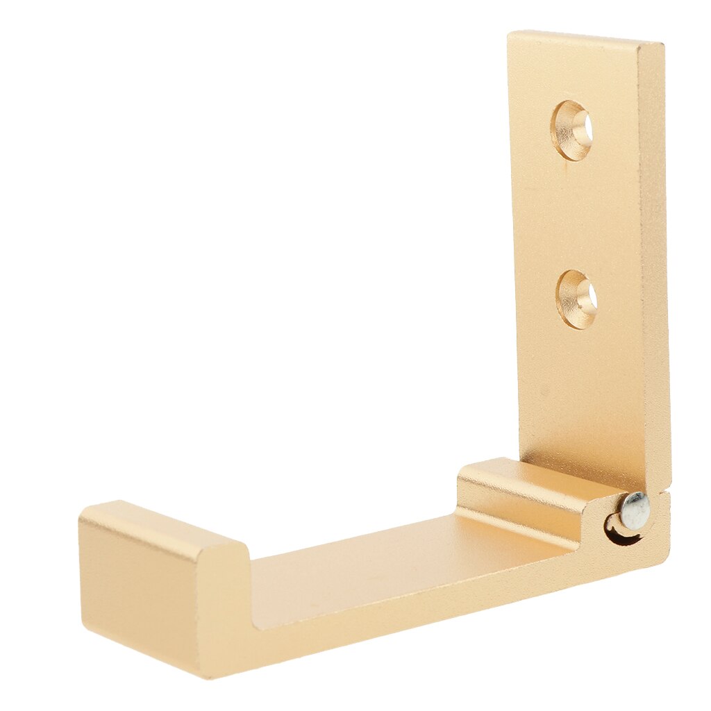 Aluminum Alloy Retractable Clothes Hat Coat Hook Foldable Hanging Rack Single Hook Wall Mounted On The Wall Doors: Gold