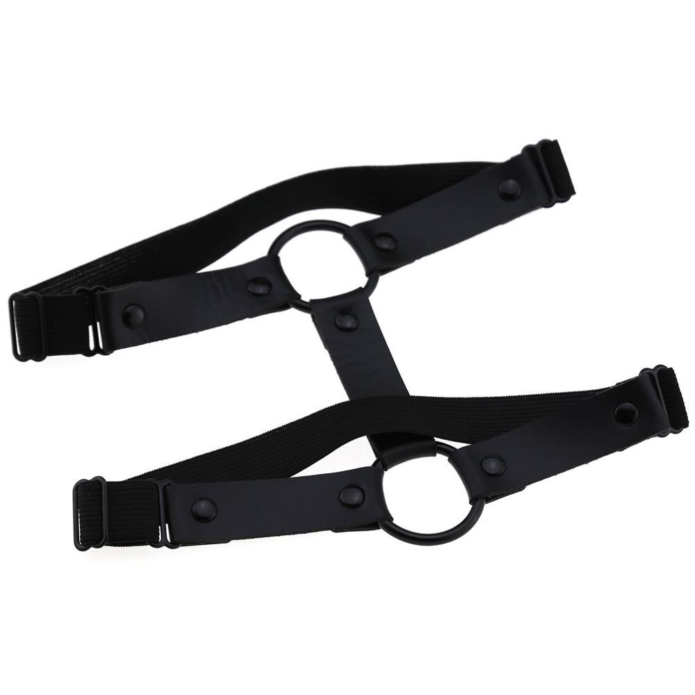 Punk vegan leder strumpfband goth mädchen schwarz ästhetischen grunge bein strumpfband straps oberschenkel harness kawaii gothic harajuku zubehör