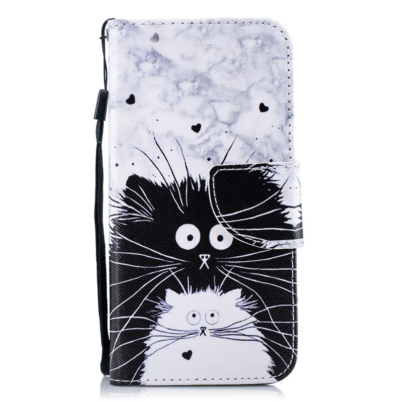 Caso di Vibrazione Del Raccoglitore per Huawei Y5 2018 Cassa Del Telefono di Stile Del Libro per Huawei Honor 7A DUA-L22 5.45 "Della Copertura 3D vision Pelle Custodie Coque