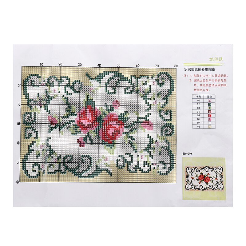 Decoratieve Bloem Tapijt Haken Kit Diy Kussen Tapijt Bloem Klink Haak Tapijt Kit Handwerken Haken Borduren