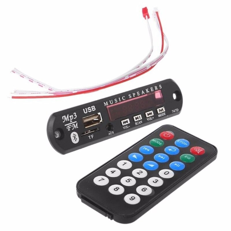 Draadloze Bluetooth Remote Mp3 Wma Decoder Board O Module Usb Tf Radio DC5V