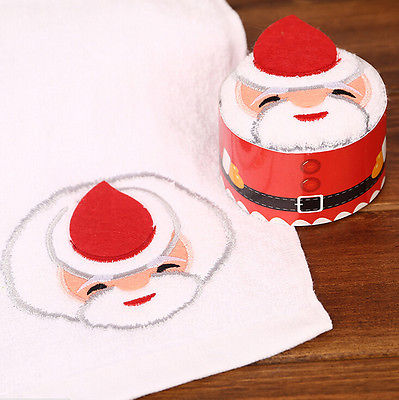 Aangekomen Kerst Creatieve Taart Handdoek Washandje Vaatdoek Xmas Leuke Handdoek Presenteert