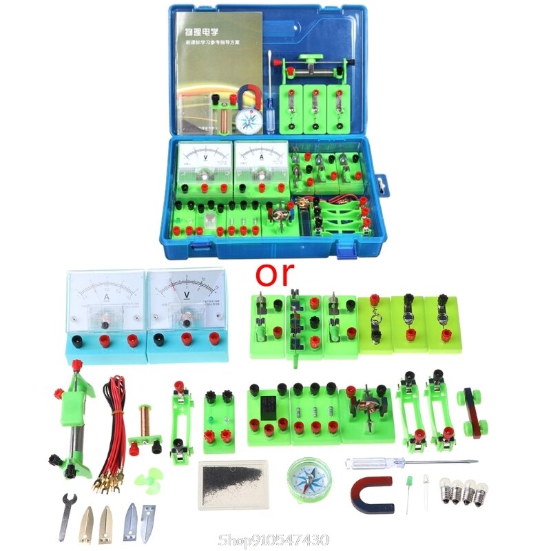 Elektromagnetisk eksperiment udstyr sæt fysik laboratorier kredsløb læring kit grundlæggende el opdagelse principper kit  d11 20