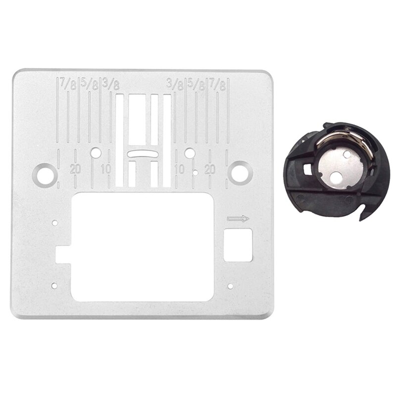 Home Sewing Machine Accessories Needle Throat Plate Q60D and Bobbin CaseTool Kit for Singer 4423 4432 5511