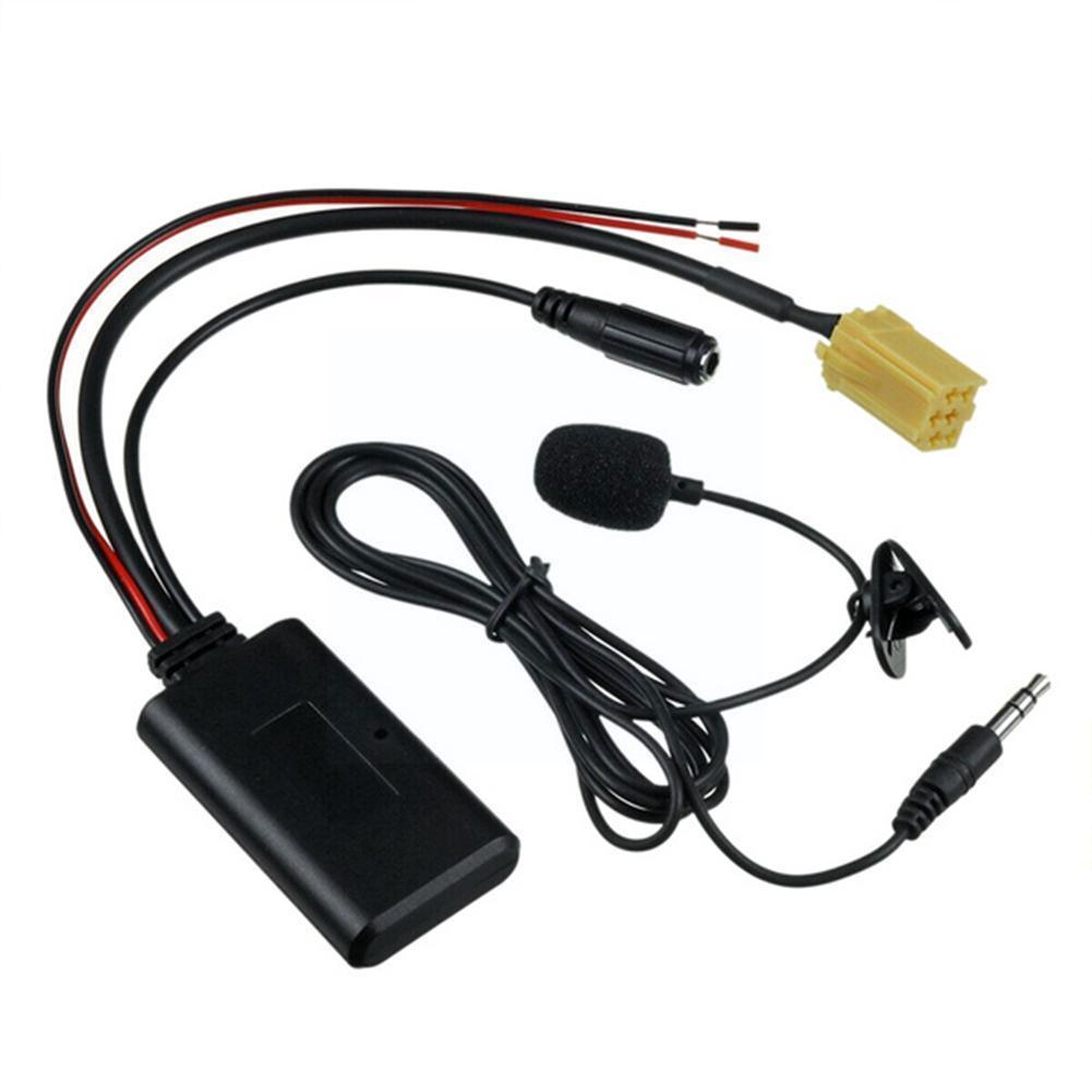 Car Bluetooth 5.0 Module Cable AUX Adapter For Smart Fortwo 451 Roadster Grundig Radio CD 8 Pins MINI ISO Connector Plug