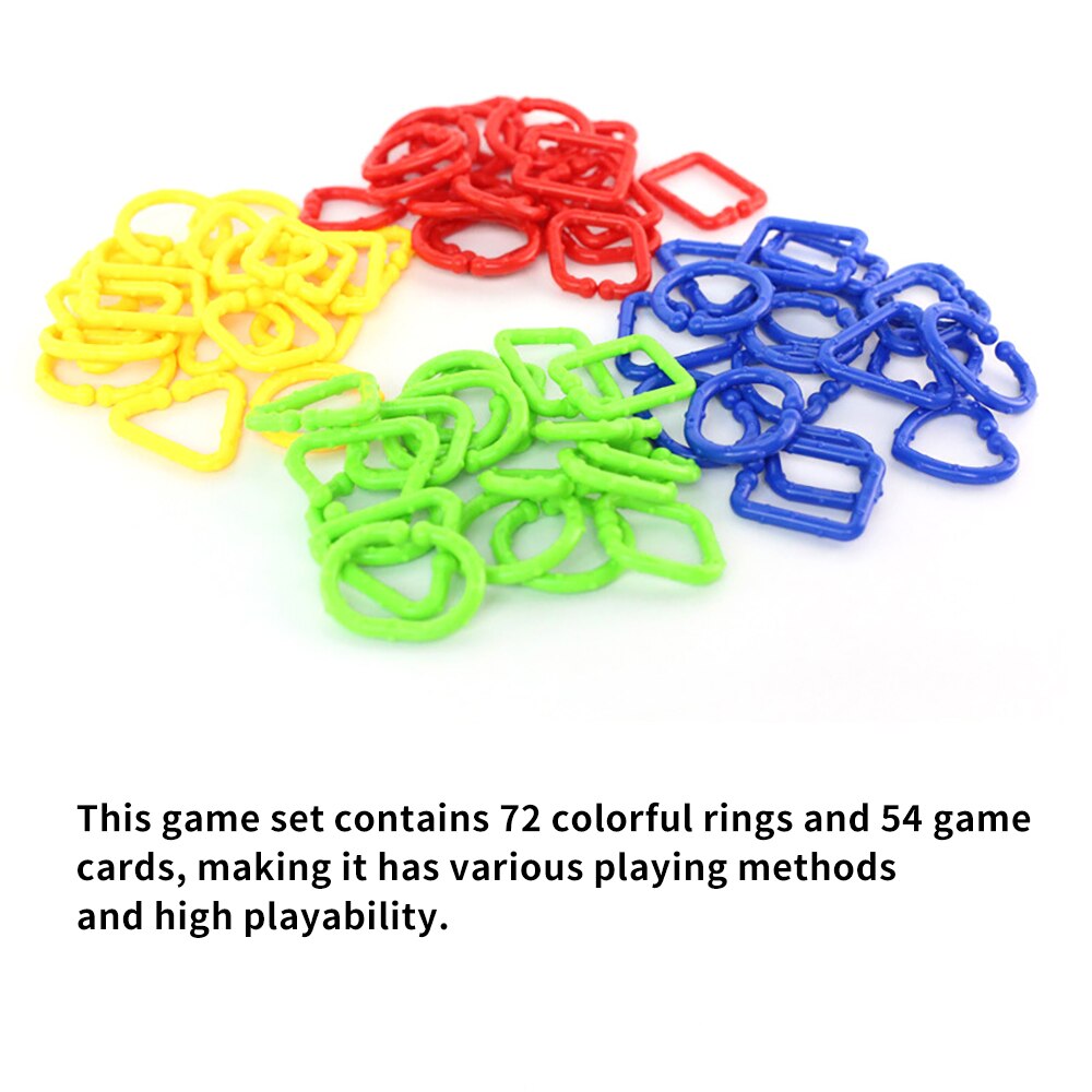 Educational Interactive Over 3 Years Old Game For Children Wide Applicability Ring Game Colors Shapes Cognition
