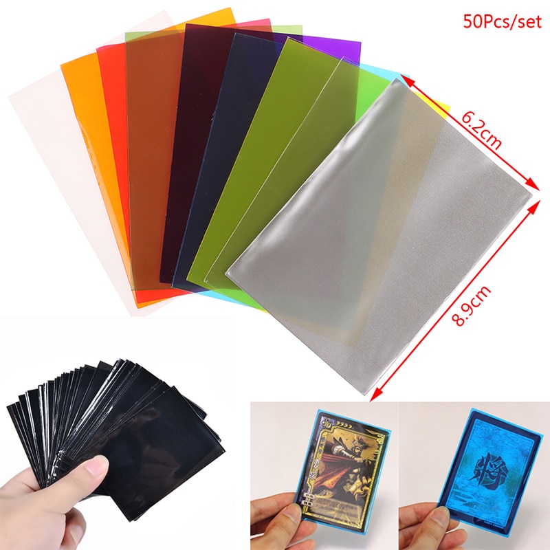 50 stuks/pak 62*89mm kaarthoesjes, beschermkaarten, kleurrijke bordspelhoesjes