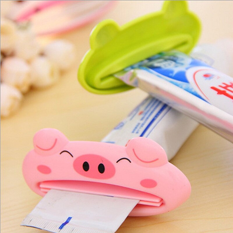 1pc Animal Easy Toothpaste Dispenser Plastic Tooth Paste Tube Squeezer Useful Toothpaste Rolling Holder For Home Bathroom A30731