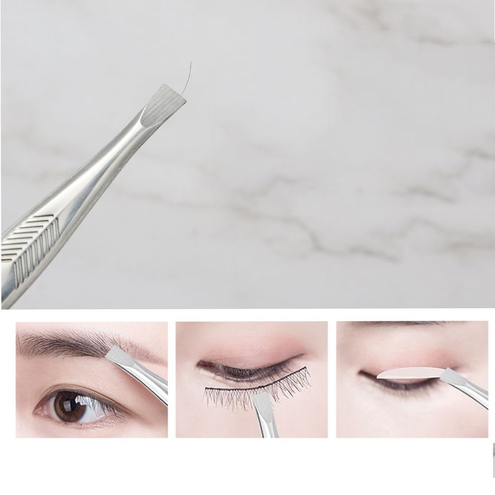 1PC Edelstahl Slant/Spitze/Flache Augenbraue Pinzette für Gesichts Haar Eingewachsene Haar Removal Tool Pinzette Für zupfen Augenbrauen