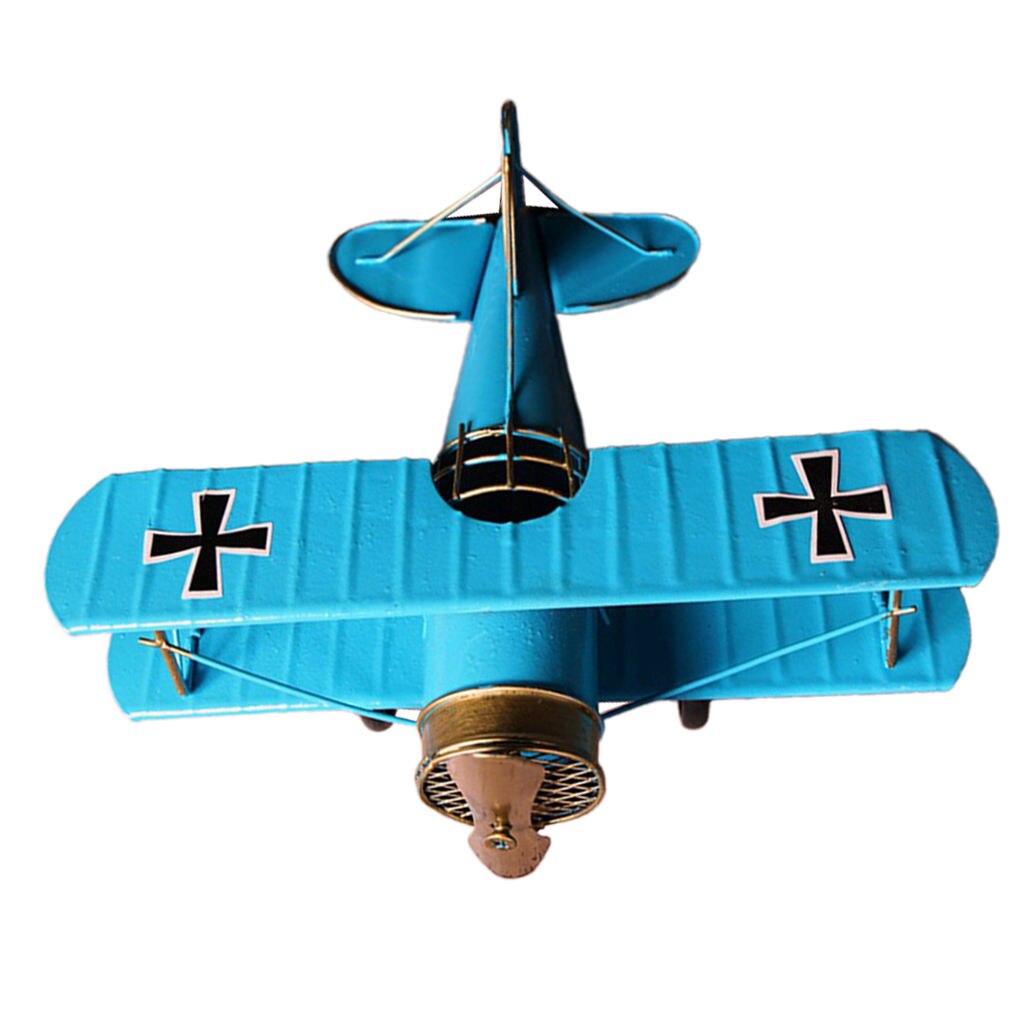 Avión pequeño de hierro artesanal, Avión de Metal Vintage, juguete para niños, , decoración del hogar