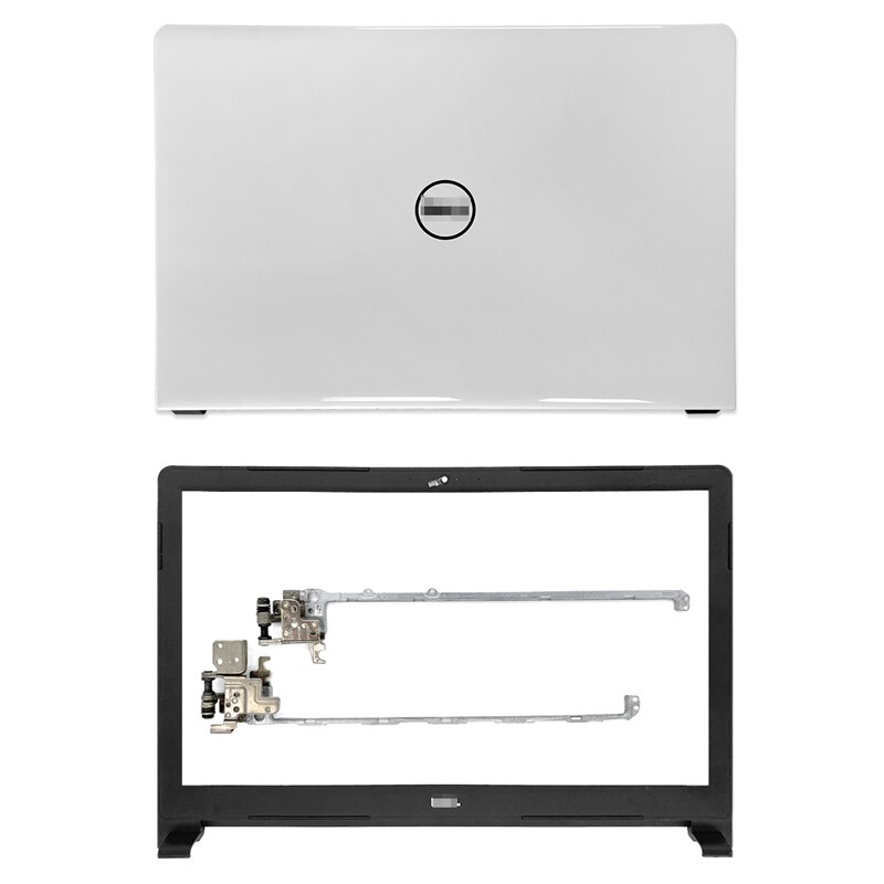 LCD Back Cover/Front Bezel/Hinges/Palmrest/Bottom Case/Door Cover For Dell Inspiron 15 5000 5555 5558 Non Touch White