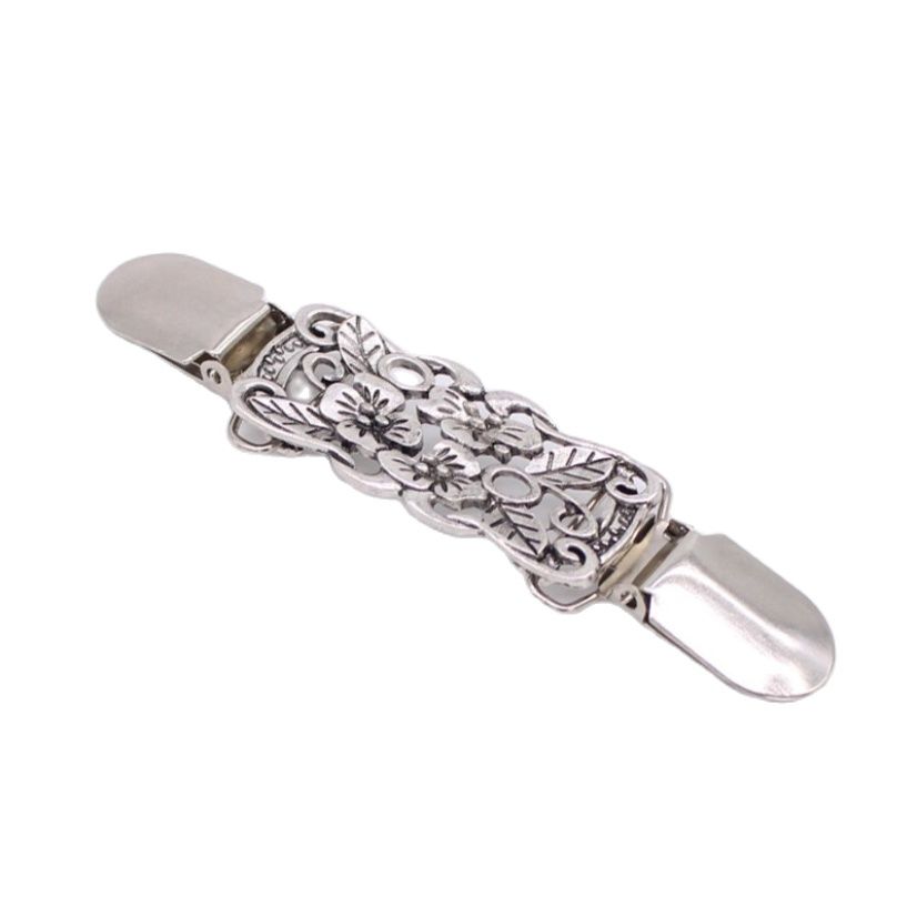 Clip de flores para cárdigan Vintage, abrazadera de costura, adornos, broches, prendedores de ropa de Metal para costura de retales