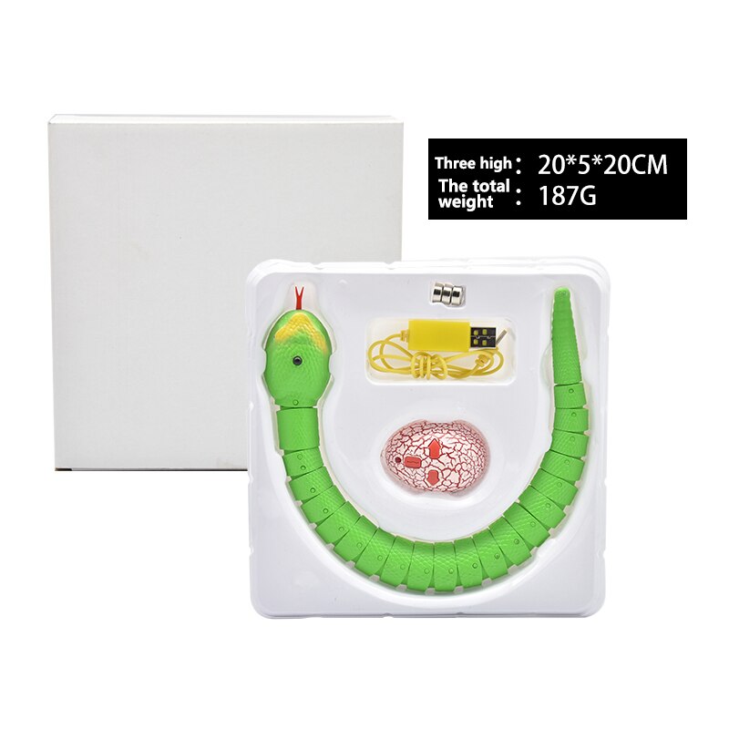 Infrared RC Toy Kit for Kids Adults Smart Remote Control Snake Mouse Cobra Tortoise Prank Jokes Radio Insect for Boys Toy: rc-Snake-3