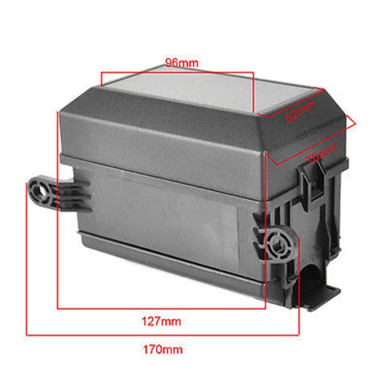 Caja de fusibles Universal para coche, CC de 12V, relé de 6 vías y caja de fusibles de 6 ranuras para vehículos y automóviles, bloque de portafusibles con terminales,