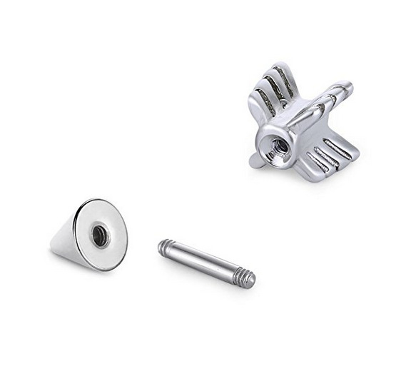 MODRSA 1Piece Spike Arrow Industrial Barbell 6mm Rod Stainless Steel Ear Plugs Tunnels Helix Tragus Piercing Oreja Body Jewelry