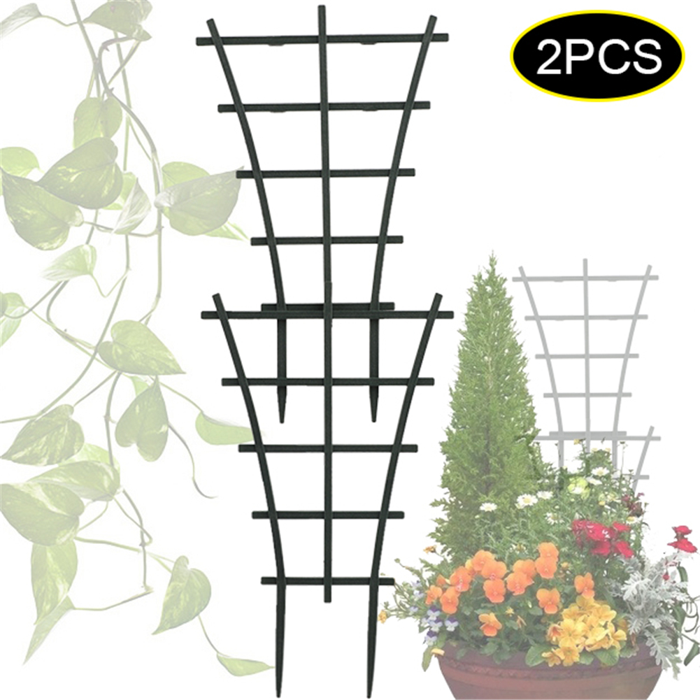 2 kpl puutarhakasvien kiipeilyverkko diy muovi mini päällekkäin ruukkukasvien tukipuutarhapuikot kasveille
