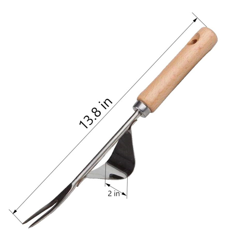 Smidesjärn klassisk manuell ogräs bärbart ogräsverktyg utomhus trädgårdstillbehör