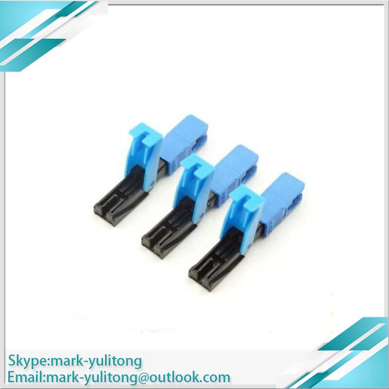 100pcs. Conector rápido da fibra ótica do sc do fio rápido do sc do sc do sc do fio da fibra ótica de ftth sc upc