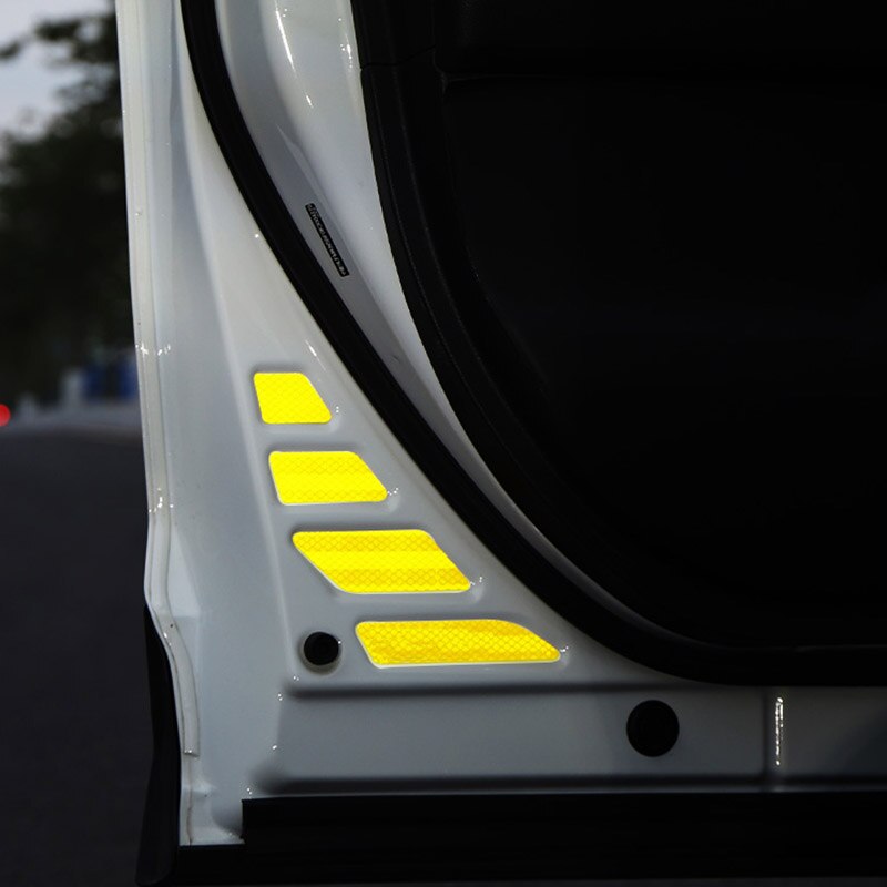 Pegatina reflectante para puerta de coche Toyota RAV4 , pegatina de advertencia de seguridad para puerta de coche, pegatinas decorativas reflectantes abiertas