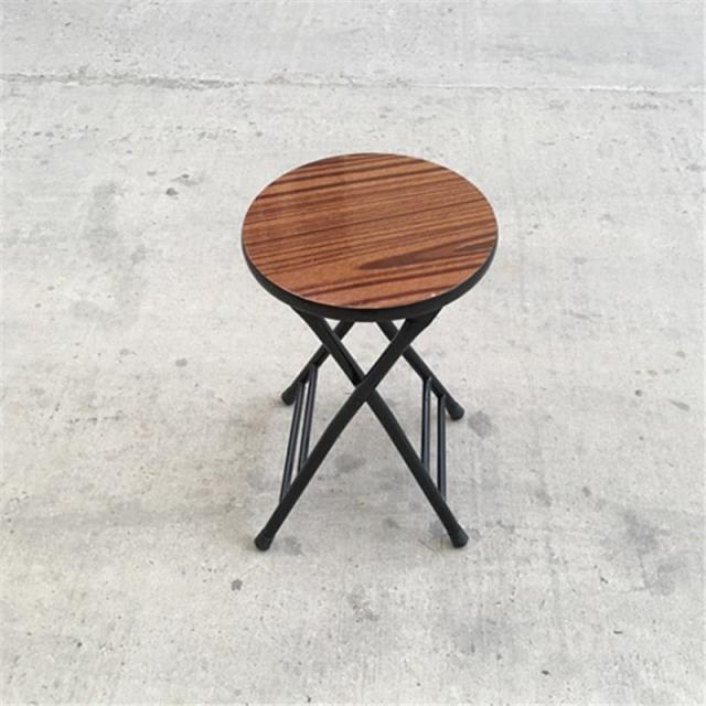Taburete plegable de Taburete pequeño portátil puede deng Silla de silla taburete de plástico reforzado hogar taburete diao deng: Hardfacing round Stool