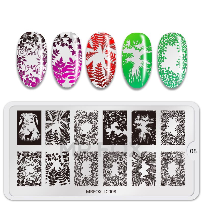 1pc negle stempling plader forårsblomster mønster billede stempling print negle art skabeloner gør det selv manicure stencils stempel værktøj
