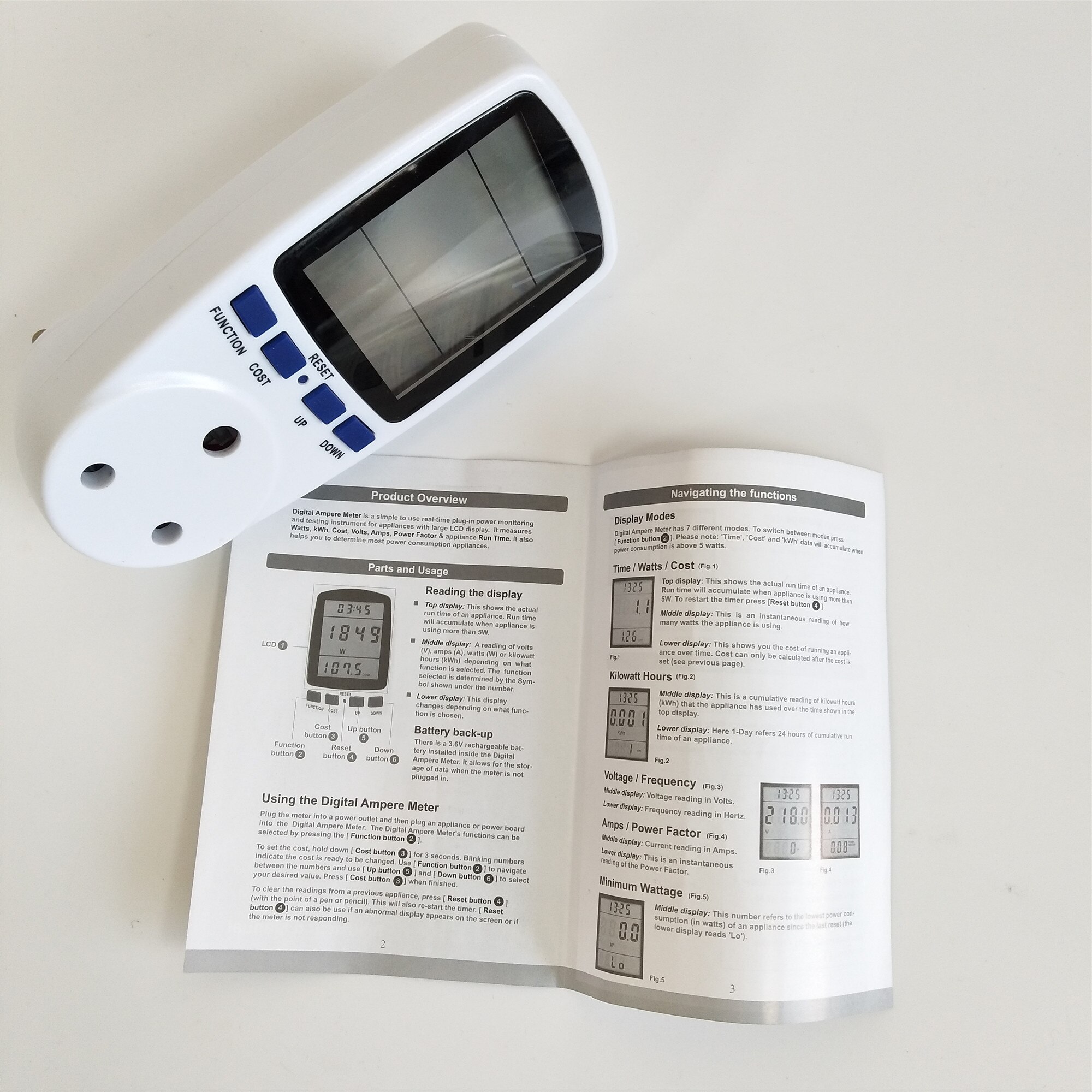 South Africa Plug In Digital Voltage Wattmeter Power Analyzer Electronic Power Meter Energy Meter Automatic Kwh Power Switch