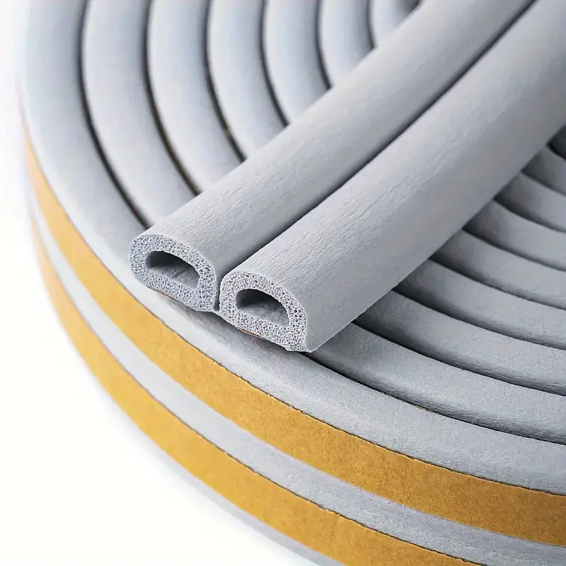 Weatherproof sealing strip for doors and windows, self-adhesive window sealing strip type d for doors, soundproof foam, sealed collision strip