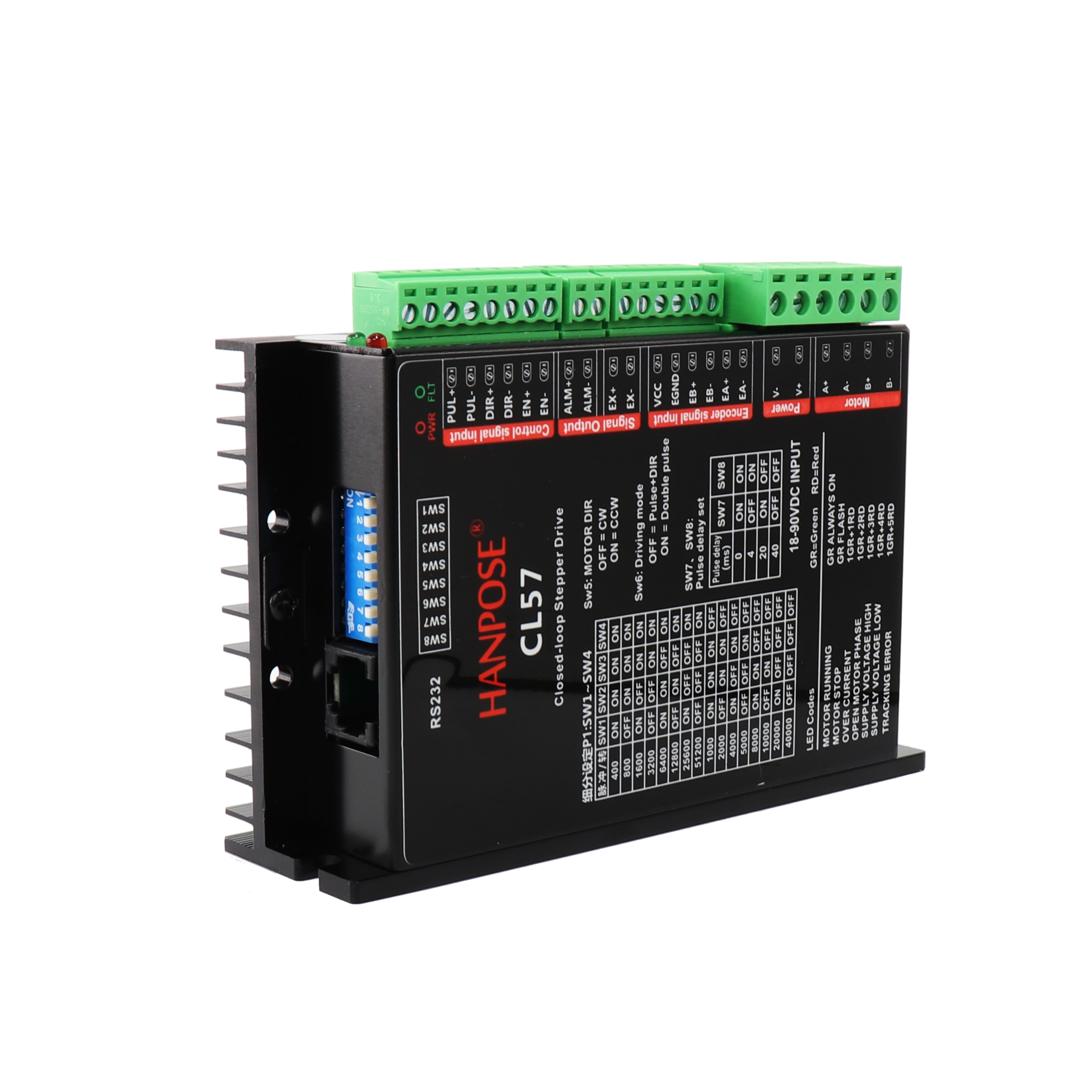 Hybrid Step-servo motor NEMA 23 4A 2.2N.m Stepper Motor 57EH76 + CL57 Closed Loop Servo Driver CNC Controller Kit