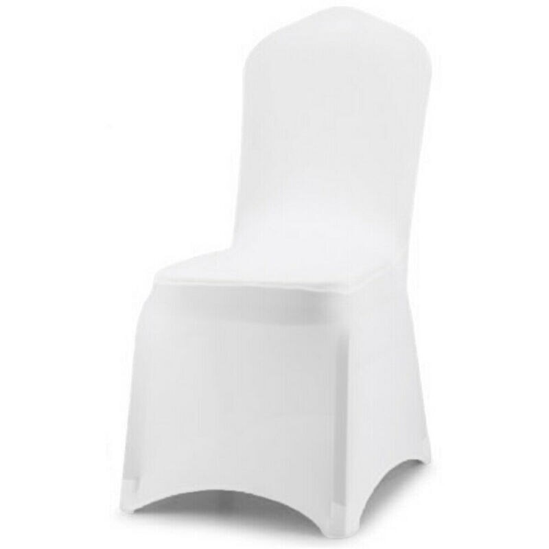 1pc stoelhoezen spandex lycra slip stoelhoes diner bruiloft banket feest wit