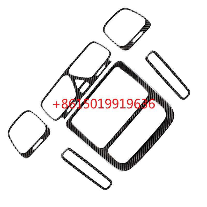 Para Volkswagen Scirocco 11-14, accesorios interiores, control central, salida de aire acondicionado, panel de fibra de carbono, parche adhesivo