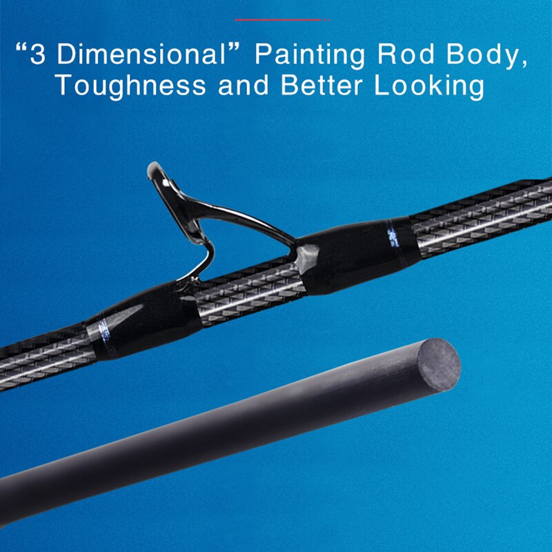 Offshore Boat Fishing Lure Rod Spinning Casting Slow Jigging Rod Solid Pole 1.45-1.83M Salt Fishing Pole Max 12KG