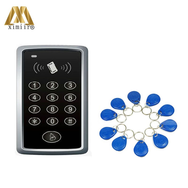 Carte et clavier RFID 125khz F007, contrôle d'accès à porte unique, contrôle d'accès autonome, 10 pièces, moins cher
