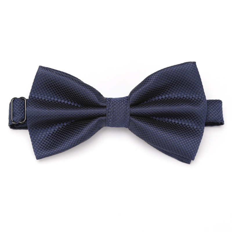 Pajarita de boda de mariposa de Color sólido para hombres, corbata para niños y niñas, accesorios de lazo de caramelo, cuadros Multicolor, pajarita de cuello ajustable: Azul marino