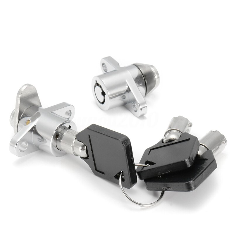 2x Hard Saddlebag Lock 3 Keys Set for Touring Electra Glide Road King & 1set Latch Tool Box Locks Slam Latch