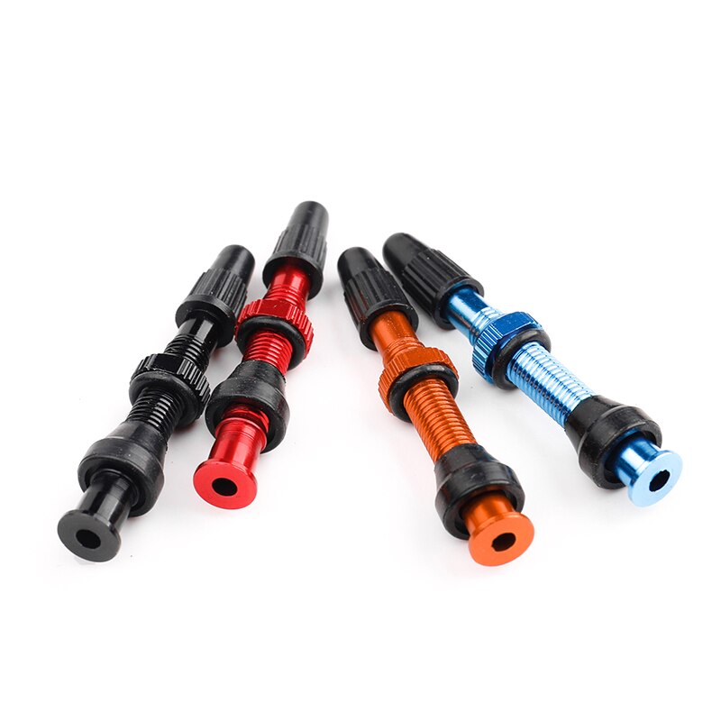 Bicycle 1Pair 40/60/80mm Valve for Road Bicycle Tubeless Tires Brass Alloy Tubeless Sealant Compatible