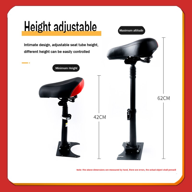 Selle universelle pliable et réglable pour scooter électrique Xiaomi M365, base métallique rétractable, accessoires