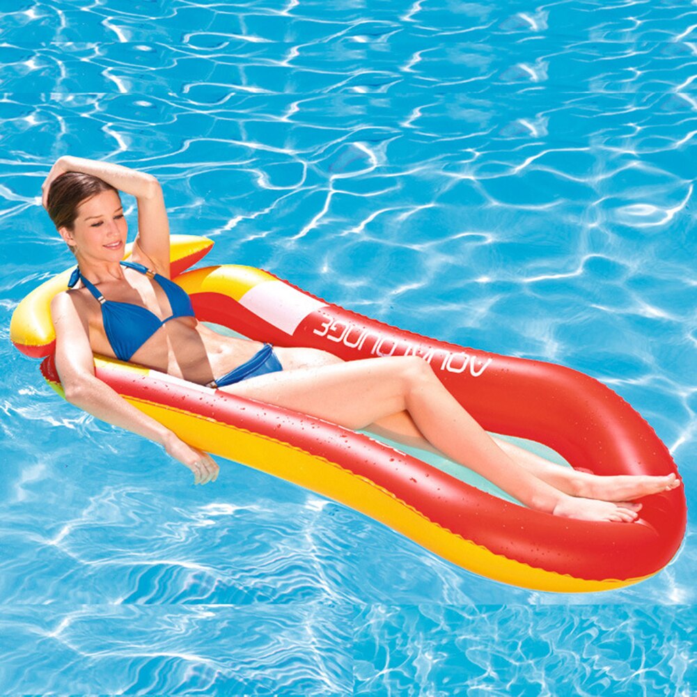Opblaasbare Drijvende Rij Zwemmen Party Beach Water Zwembad Float Ligstoel Stoel Draagbare Air Matras Water Sport Accessoires