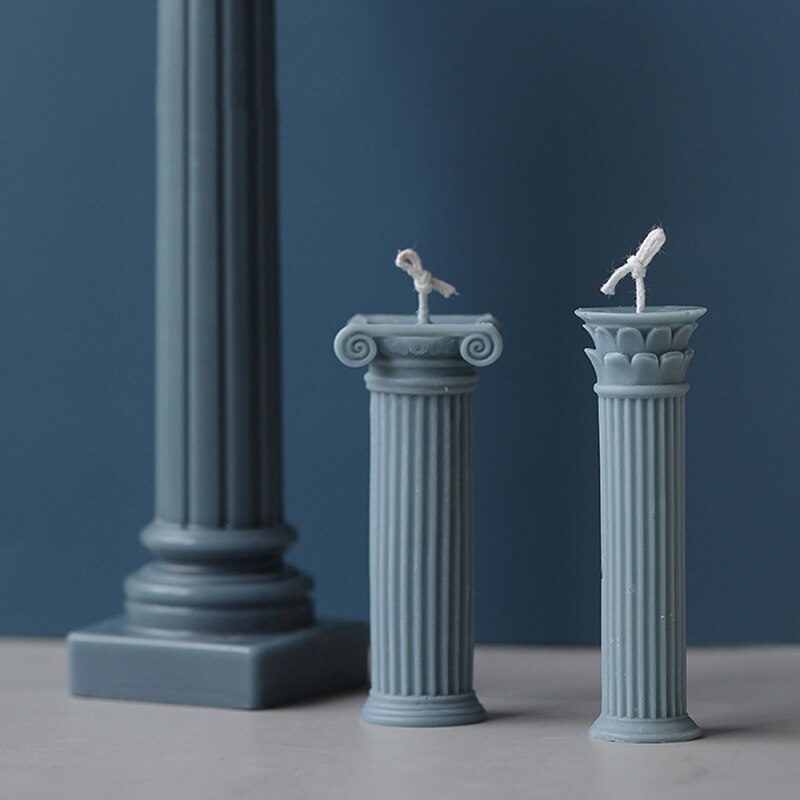 Colonne romaine Silicone moule à la main bricolage faisant artisanat bougie modélisation fournitures