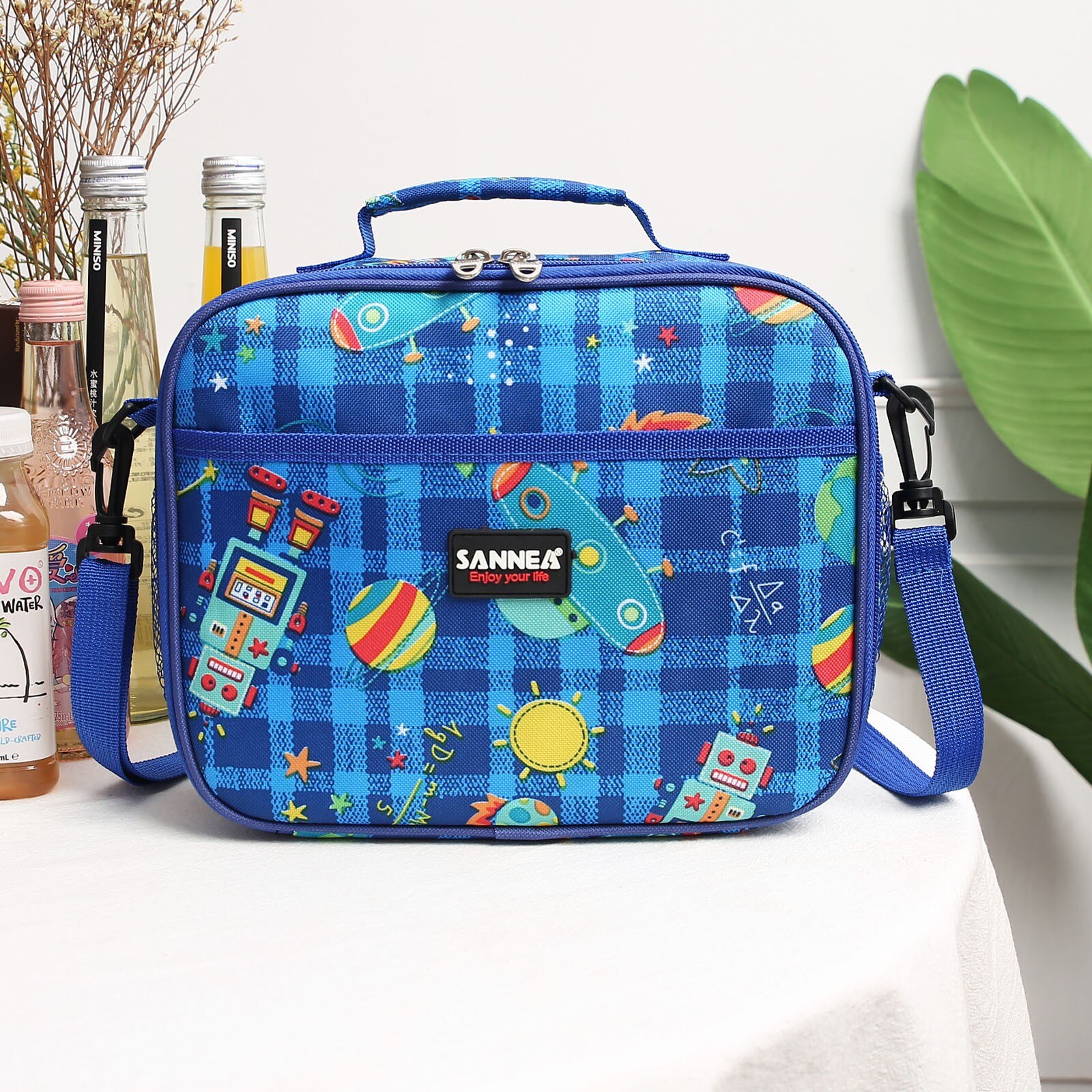 Borsa isolante borsa da pranzo per bambini cartone animato portatile borsa da pranzo fresca borsa da pranzo più fresca borsa portatile коробки для обедов: B