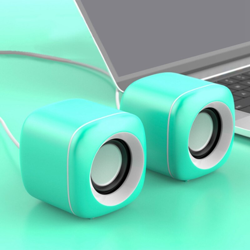 USB Wired Computer Speakers Bass Mini Subwoofer Speaker for Laptop Desktop Phone Loudspeaker